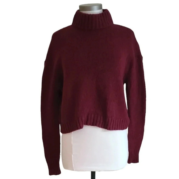 American Eagle Outfitters Sweaters - AMERICAN EAGLE purple  cropped sweater, raglan sleeves